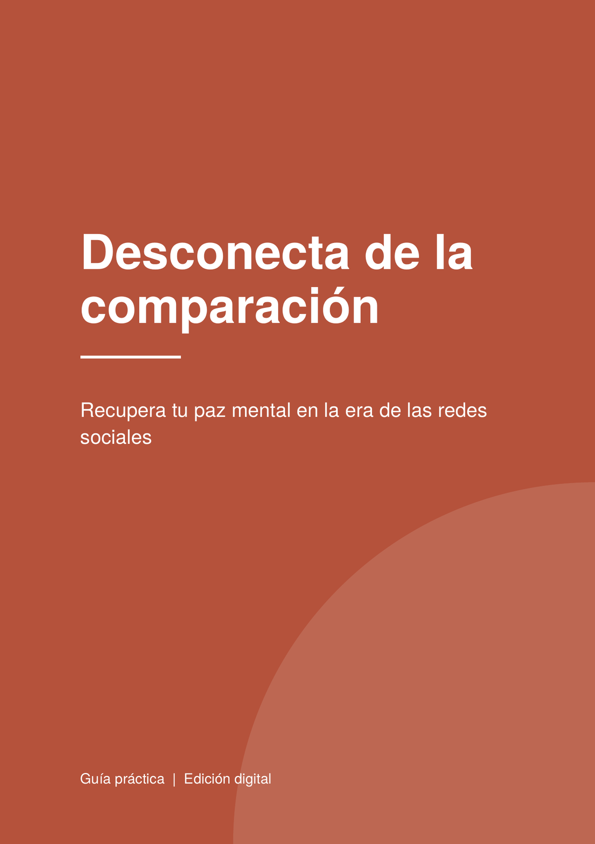 Desconecta de la comparación: recupera tu paz mental en la era de las redes